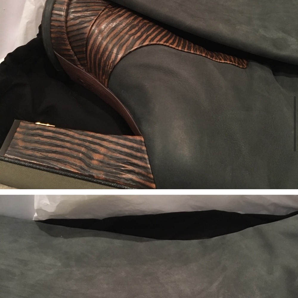 Chanel Black and Brown Knee-High Boots - Picture 11 of 17